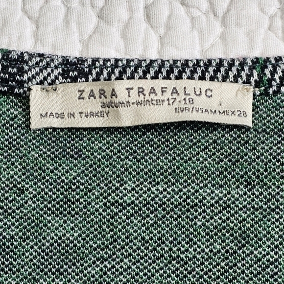 Zara Plaid Wrap Mini Dress Medium - Picture 7 of 8